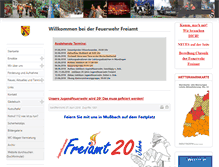 Tablet Screenshot of feuerwehr-freiamt.de